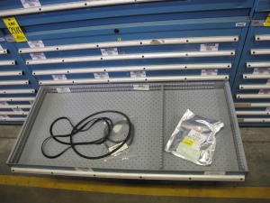 LISTA HEAVY DUTY 9-DRAWER PARTS CABINET W/ CONTENTS (W-50) LOADING & HANDLING FEE $25-